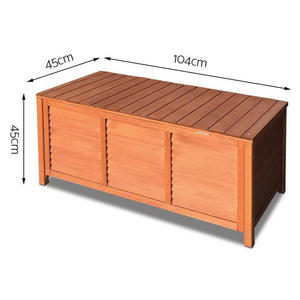 Banc de rangement extérieur en <span class=keywords><strong>bois</strong></span> pour jardin, avec siège et <span class=keywords><strong>coffre</strong></span> - Product Image 4