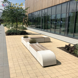 Nuevo Banco de Hormigón para Exteriores Magic Stone con Superficie de Madera para Ingeniería de Paisajismo Municipal - Product Image 1