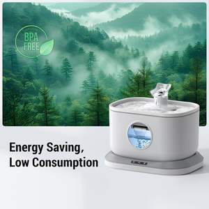 분수 애완 동물 스마트 센서 정수기, 고양이가 물을 마시는 무선 자동 센서 친환경 ABS 급수기 - Product Image 4