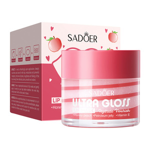 Masque pour les lèvres <span class=keywords><strong>ultra</strong></span> brillant à la pêche et au miel, hydratant et anti-gerçures, <span class=keywords><strong>baume</strong></span> à lèvres double couleur 25g, produits de soin de la peau en gros - Product Image 6