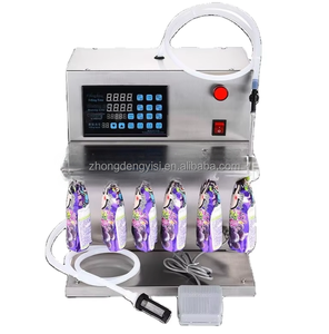 Semi-Automatic CNC Spouted Pouch <b>Machine</b> Plastic Nozzles for <b>Juice</b> Milk Soy Milk High-Accuracy Quantitative Liquid Filler - Product Image 2