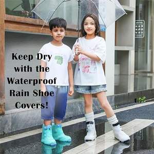 Couvre-chaussures de pluie pour garçons, résistants à l'usure, légers, imperméables, antidérapants <span class=keywords><strong>et</strong></span> épaissis pour l'été - Product Image 3