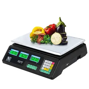 ACS-30 40kg/5g Digital Price Computing Scale, Digital Commercial Food Meat  Produce Weighing Scale with Backlight LCD for Farmers Market, Retail