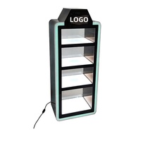 Présentoir à cigarettes verrouillable personnalisé pour vente au détail, étagère en acrylique à led pour tabac à fumer