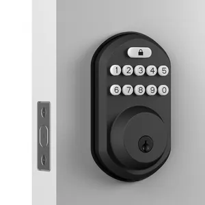 Kunci Pintu Deadbolt Keamanan Tinggi Kunci Pintu Masuk Tanpa Kunci Pintar dengan Keypad Kunci Digital