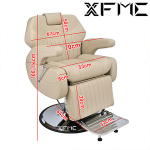 Reclining Barber <strong>Salon</strong> <strong>Chair</strong> with Modern Design Luxury PU Leather Eco-Friendly &amp; Durable Construction Applicable to Barber Shops - Product Image 6