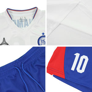 Kit de fútbol de alta calidad transpirable de invierno Vintage personalizado pantalones cortos de entrenamiento de uniforme de fútbol duraderos equipo de diseño 2 en 1 - Product Image 4
