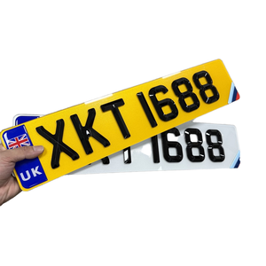 Placas de matrícula <span class=keywords><strong>retro</strong></span> 4D de 5mm-Placas de matrícula de tipo biselado - Product Image 1