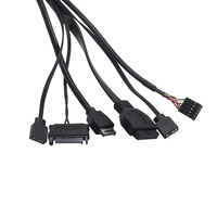 Cable de extensión montado en Panel de chasis USB 3,0 USB 3,1 placa PCB Cable de Audio Conexión de placa base Cable Usb para ordenador