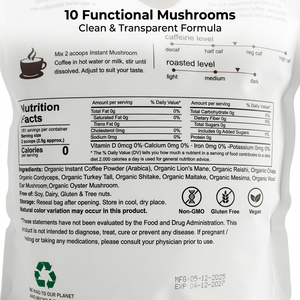 Café con Complejo de Hongos 10 en 1 de Marca Privada para el Bienestar Diario y Apoyo a la Vitalidad, Suministro al por Mayor de Fábrica OEM ODM - Product Image 4