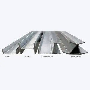 Galvanised H Channel Steel Posts Sleepers Retaining Wall Garden DIY Post For Retaining Sleeper Walls