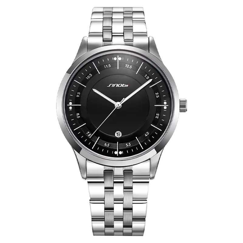 SINOBI นาฬิกาควอตซ์คู่รักสำหรับผู้ชายผู้หญิง,ชุดนาฬิกาจับมือคู่รักราคาถูกหรูหราปรับแต่งโลโก้ได้ตามต้องการ S9842G /L