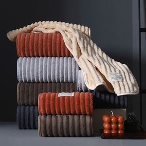 Customized Logo Coral Fleece Bath <b>Towel</b> <b>Set</b> Luxury Quick Dry Absorbent Hotel Spa Microfiber Soft Bamboo Velvet Woven Home Travel - Product Image 2