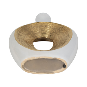 Vaso in ceramica moderno con centro cavo per l'arredamento del soggiorno, vaso decorativo per fiori per l'arredamento della casa e l'esposizione in ambienti interni - Product Image 6