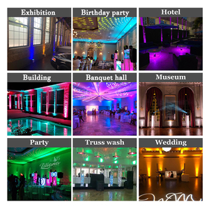 JC 6*18W RGBWA UV 6IN1 Battery Wireless Uplight With Charge Case Wedding Party Led Battery <strong>Uplights</strong> Wireless - Product Image 6