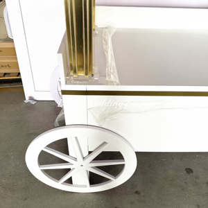 Factory New Design Collapsible Pvc Candy Cart Flower Candy bar Carts with Wheels for Wedding Children <strong>Christmas</strong> <strong>Decoration</strong> - Product Image 5