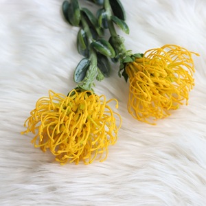 Nueva Flor de estilo chino hecha a mano simulada aguja de plástico cojín flor arte moderno arreglo floral accesorios largos - Product Image 6