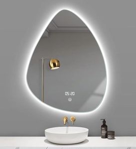 Vượt quá hình dạng bất thường không khung không thấm nước <span class=keywords><strong>LED</strong></span> <span class=keywords><strong>defogger</strong></span> Gương phòng tắm thông minh gương <span class=keywords><strong>Backlit</strong></span> chiếu sáng <span class=keywords><strong>LED</strong></span> Gương phòng tắm - Product Image 2