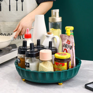 360 <b>Rotating</b> Kitchen <b>Spice</b> <b>Rack</b> Storage Holder Round Multi Purpose Standing Type - Product Image 4