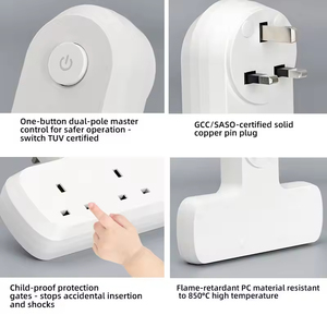 Regleta de Enchufes Extensible de Pared con Puertos USB Universales y Convertidor de Corriente - Product Image 5