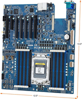 Motherboard Server GIGABYxx MZ32-AR0 dengan Soket Tunggal SP3 dan Slot DDR4