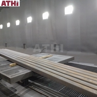 ATHI nouvelle salle de grenaillage électrique avec ligne de séchage de peinture sableuse facile à utiliser avec composants de base moteur boîte de vitesses