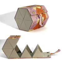 Étui de rangement pliable en cuir PU pour 6 paires de lunettes et de lunettes de soleil avec logo personnalisé et options de couleur personnalisées
