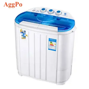 2 In 1 Draagbare Mini-Wasmachine-Draagbare Compacte Mini-Wasmachine Met Dubbele Kuip-Doorschijnend Bakraam