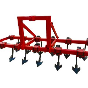Farm Cultivator 4 Row Red Automatic Spring Loaded For Cotton Bean Weeding - Product Image 4