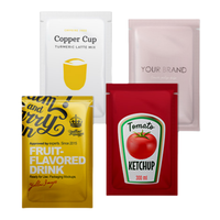 Petit sachet cosmétique recyclable avec fermeture éclair et feuille d'aluminium pour l'emballage de produits laitiers et alimentaires