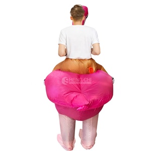 Costumes gonflables pour adultes, déguisements d'animaux pour Halloween, costumes de mascotte gonflables <span class=keywords><strong>flamant</strong></span> <span class=keywords><strong>rose</strong></span> - Product Image 3