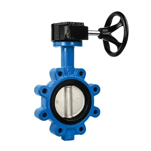 Valve papillon CF8 disque DN100 joint souple en caoutchouc, valve papillon d'eau DI