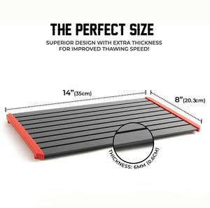 Plateau de décongélation ZISZIS noir en aluminium et silicone, antidérapant, écologique, pour une décongélation plus rapide de la viande et des aliments surgelés - Product Image 4