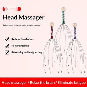 Masseur de tête en forme de pieuvre à cinq griffes, boule pour gratter le cuir chevelu, anti-démangeaisons, extracteur de douleur, pour la maison, Chine - Product Image 4