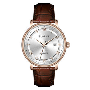 Orologio meccanico automatico da <span class=keywords><strong>uomo</strong></span> con cinturino automatico in acciaio inossidabile di moda e Casual personalizzato - Product Image 4