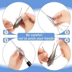 Plombs de pêche en eau salée à queue longue de 1 oz à 16 oz pour surfcasting, plombs à griffes détachables - Product Image 2