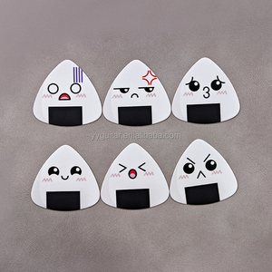 Cheerhas Thương Hiệu Tại Chỗ Hàng Hóa Vui Nhật Bản Sushi Biểu Tượng Cảm Xúc Mô Hình Tùy Chỉnh In Celluloid Tấm 0.46Mm Hình Dạng Tam Giác Guitar Chọn - Product Image 2