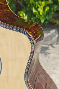 <span class=keywords><strong>Guitare</strong></span> acoustique de style JF, entièrement en bois massif, avec une largeur de 45 mm, de la marque Aiersi - Product Image 4