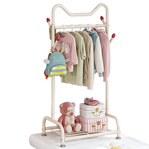 Childrens Clothing <b>Rack</b> Off White 1 Tier Storage Bay Window <b>Stand</b> For Kids Room - Product Image 5