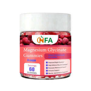 Gummies de glycinate de magnésium OEM en gros de haute qualité pour une meilleure qualité de sommeil et la prévention des crampes musculaires - Product Image 1