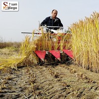 Moissonneuse-batteuse agricole 4S-120 pour blé, riz, fourrage, poivrons, arachides ; Liaseuse manuelle avec garantie d'un an