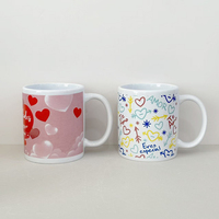 Lots de tasses à café en céramique en forme de cœur rouge assortis pour la Saint-Valentin, vente en gros, stock en vrac, articles en lot, commande et expédition