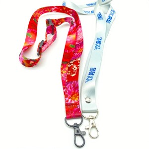 Chất lượng cao tùy chỉnh <span class=keywords><strong>Polyester</strong></span> dây buộc với in offset Logo cá nhân ID chủ thẻ với móc phụ kiện - Product Image 3