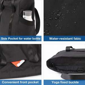 Sac de transport pour tapis de yoga en nylon imperméable de haute qualité, personnalisé, avec fermeture éclair, pour le voyage et la salle de sport - Product Image 2