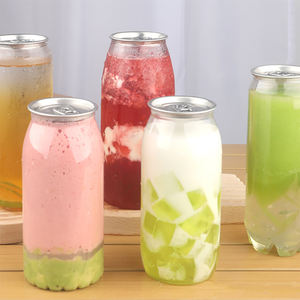 Disposable Transparent <strong>PET</strong> Soft Drinks <strong>PET</strong> Beer <strong>Bottle</strong> Can 350ml 500ml 650ml Ring-Pull Aluminum Cap For Soda Juice Tea - Product Image 3