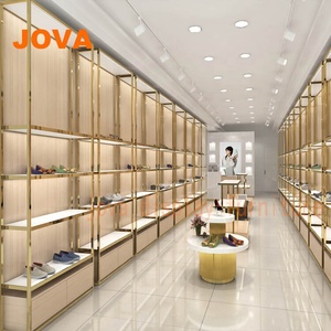 Boutique de chaussures modernes Sac à main Chaussures Présentoir en acier inoxydable <span class=keywords><strong>Magasin</strong></span> de design <span class=keywords><strong>d</strong></span>'<span class=keywords><strong>intérieur</strong></span> - Product Image 5