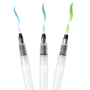 ODM personalizado Pequeño medio grande puntas redondas vacío agua Color tinta lápiz pincel conjunto acuarela <span class=keywords><strong>pintura</strong></span> pincel pluma conjunto para principiantes - Product Image 1