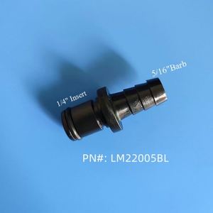 JU 1/4 "grand débit 1/4" 5/16 "3/8" raccord à déconnexion rapide en plastique à valve mâle femelle raccords cannelés pour tuyau - Product Image 4