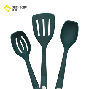 Nouvel ensemble de 6 ustensiles de cuisine en <span class=keywords><strong>silicone</strong></span> LFGB de haute qualité, ustensiles de cuisson antiadhésifs, grande spatule/écumoire - Product Image 2