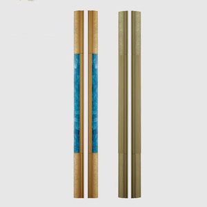 Manija <span class=keywords><strong>de</strong></span> Puerta <span class=keywords><strong>de</strong></span> Lujo <span class=keywords><strong>de</strong></span> Aleación <span class=keywords><strong>de</strong></span> Aluminio Sólido con Acabado <span class=keywords><strong>de</strong></span> Mármol, Duradera y Ambidiestra, para Hogar y Hotel, Barras <span class=keywords><strong>de</strong></span> Herraje Simétricas para Entrada - Product Image 2